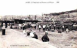2325- Alger - 5e Regiment d'Afrique - Arrivee du Maroc  - 1910